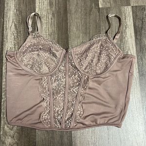 Cropped cami top, amazon, size large